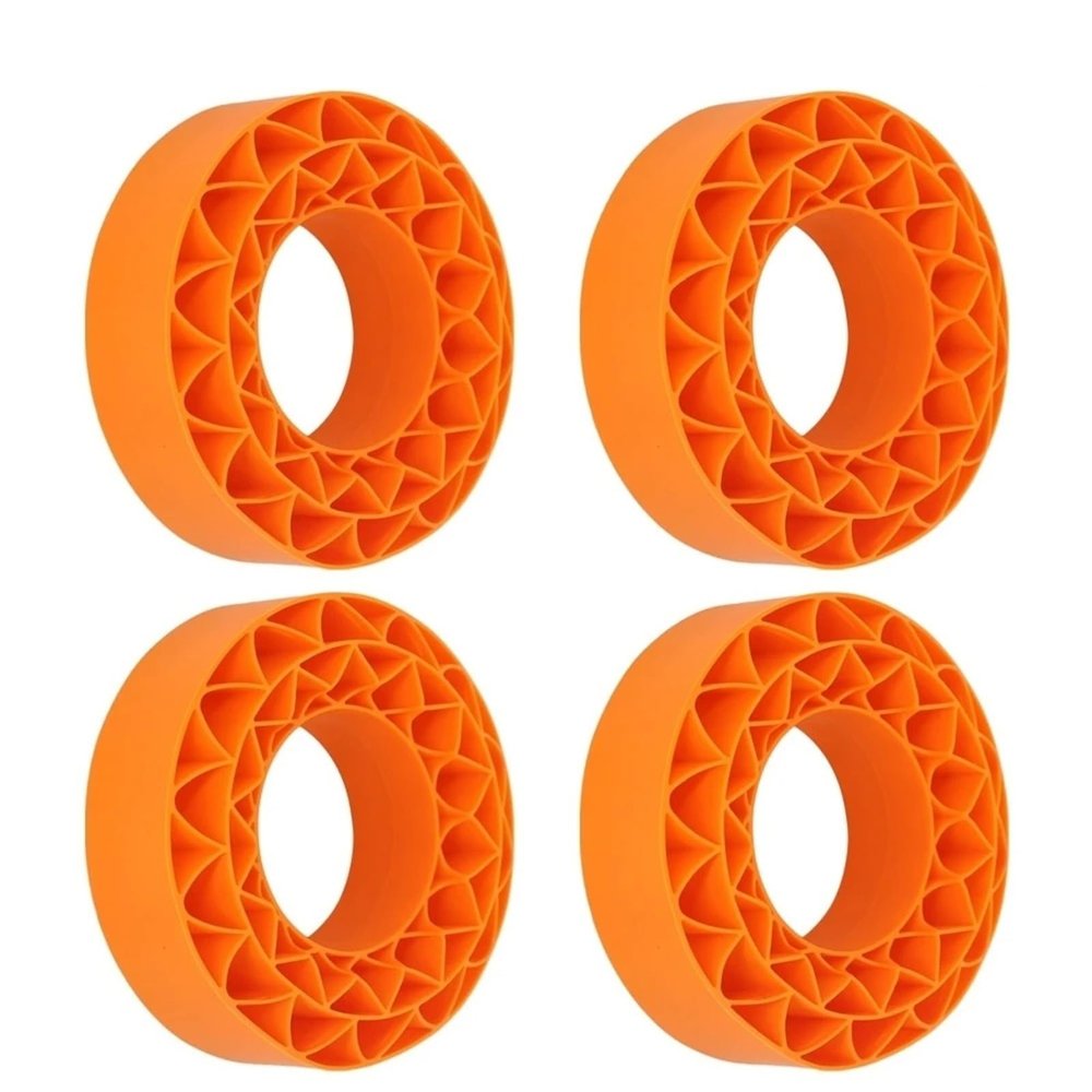 1.9inch 4pcs Tires Insert Silicone Rubber Insert Foam for 1/10 TRX4 SCX10 III(Orange)