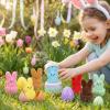 24PCS Easter Stuffed Bunny Plush Toys,Easter Bunny Bulk Stuffed Animals Plushie,Easter Basket Stuffers Egg Fillers view 3