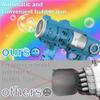 Kids Bubble Gun, Automatic Light Up Bubble Blower with 2 Bottles of Bubble Solution, Suitable for Outdoor Toys for Boys & Girls Aged 4-8, Toddlers Birthday Gifts, Easter Party Bubble Machine Gun view 3