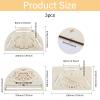 CHGCRAFT 3 Pcs Card Moth Tarot Stand Wooden Card Display Stand Tarot Card Holder Witch Divination Tools for Spirit Game Divination Tools Altar Decor, Mixed Shapes view 2