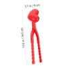 FELTECHELECTR 2set Winter Maker Heavy-Duty Clamp for Outdoor Fun Creative for Boys and Girls Snow Fights and Family Activities view 2