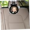 LOORGVEL Boy Girl Car Mirror Rearview Observation Mirror for Boy Girl Easy Install Black and White Helps Reduce Crying View Parent view 3