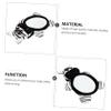 LOORGVEL Boy Girl Car Mirror Rearview Observation Mirror for Boy Girl Easy Install Black and White Helps Reduce Crying View Parent view 4
