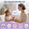 VERKB Karaoke Machine for Kids, Kids Toys for 3-12 Years Old Girls Birthday Presents, Portable Bluetooth Karaoke Speaker with 2 Microphones, Girls Gifts for Kid Party Christmas Birthday(Purple) view 3