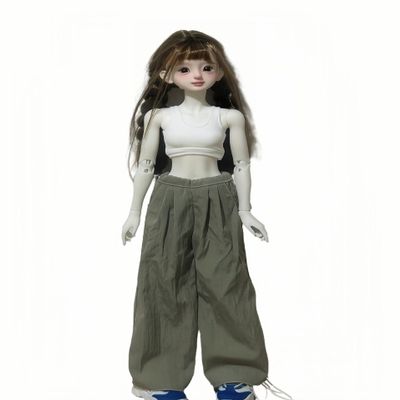 1/4 BJD Doll Clothes Set Handmade Cute and Fashionable top and Pants Suitable for 18 inch BJD SD Dolls (D)