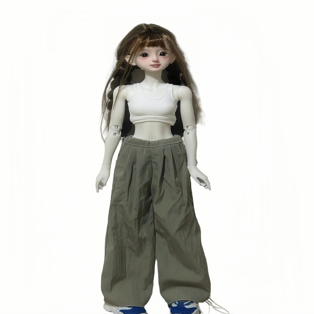 1/4 BJD Doll Clothes Set Handmade Cute and Fashionable top and Pants Suitable for 18 inch BJD SD Dolls (D)