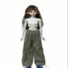 1/4 BJD Doll Clothes Set Handmade Cute and Fashionable top and Pants Suitable for 18 inch BJD SD Dolls (D) view 1