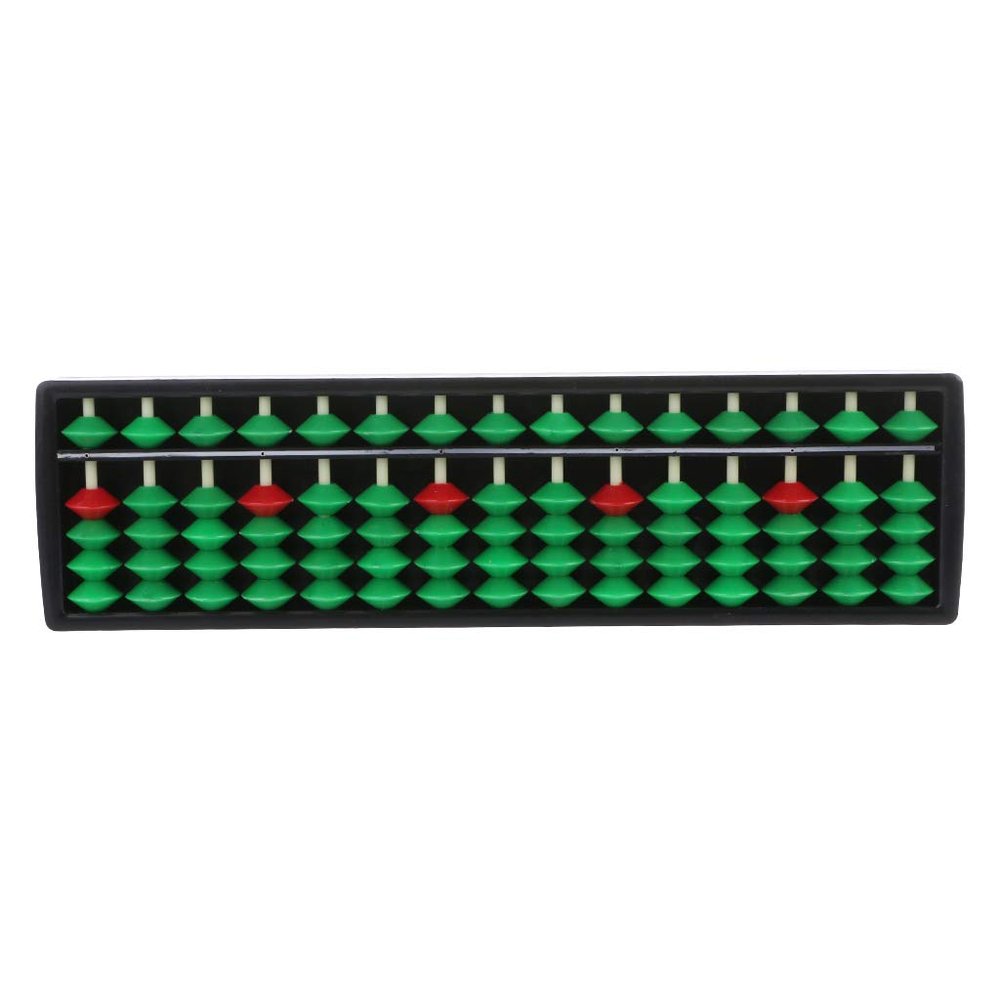 Abacus Soroban 15 Rods Beads Column School Learning Counting Tool