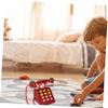 Toyvian Wooden Boys and Girls Toy Phone Fake Cell Phone for Boys and Girls Educational Features view 3
