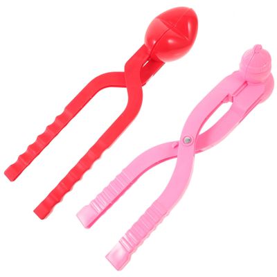 BRIGHTFUFU 2pcs Maker Tool Heart Snowman Shape Portable Outdoor Plaything for Fun Safe for Boys and Girls for Fights and Outdoor Activities