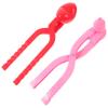 BRIGHTFUFU 2pcs Maker Tool Heart Snowman Shape Portable Outdoor Plaything for Fun Safe for Boys and Girls for Fights and Outdoor Activities view 1