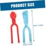 BRIGHTFUFU 2pcs Maker Tool Heart Snowman Shape Portable Outdoor Plaything for Fun Safe for Boys and Girls for Fights and Outdoor Activities view 2