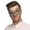 Boland 00227 Colourful Eye Mask for Costumes, Accessories for Carnival or Theme Party, Rainbow Mask for Fancy Dress Costumes view 3