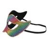 Boland 00227 Colourful Eye Mask for Costumes, Accessories for Carnival or Theme Party, Rainbow Mask for Fancy Dress Costumes view 4
