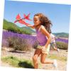 BESTonZON 1set USB Rechargeable Electric Airplane Toy Lights for Boys and Girls Bird-Shaped Aircraft for and Educational Fun view 2