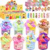 8 Pack Cloud Slime Kit, Lucky Box Fluffy Slimes Party Favors for Kids, Soft & Non-Sticky, Goodie Bag Stuffers, Slime Making Kit, Putty Toys for Girls Boys 8-12 with Cute Stuff view 1