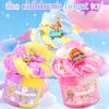 8 Pack Cloud Slime Kit, Lucky Box Fluffy Slimes Party Favors for Kids, Soft & Non-Sticky, Goodie Bag Stuffers, Slime Making Kit, Putty Toys for Girls Boys 8-12 with Cute Stuff view 2