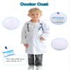 Liberry Doctor Kit for Toddlers 3 4 5 Years Old, Pretend Play Doctor Costume for Kids, Dress Up Nurse Coat with Real Stethoscope for Boys Girls Gift view 3