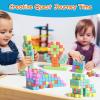 Apluses Magnetic Blocks, Magnet Building Cubes for Toddlers Ages 3-5, STEM Educational Sensory Autism Montessori Preschool Toys, Gifts for Kids Ages 4-8 Year Old Boys and Girls view 2