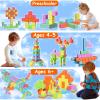 Apluses Magnetic Blocks, Magnet Building Cubes for Toddlers Ages 3-5, STEM Educational Sensory Autism Montessori Preschool Toys, Gifts for Kids Ages 4-8 Year Old Boys and Girls view 4