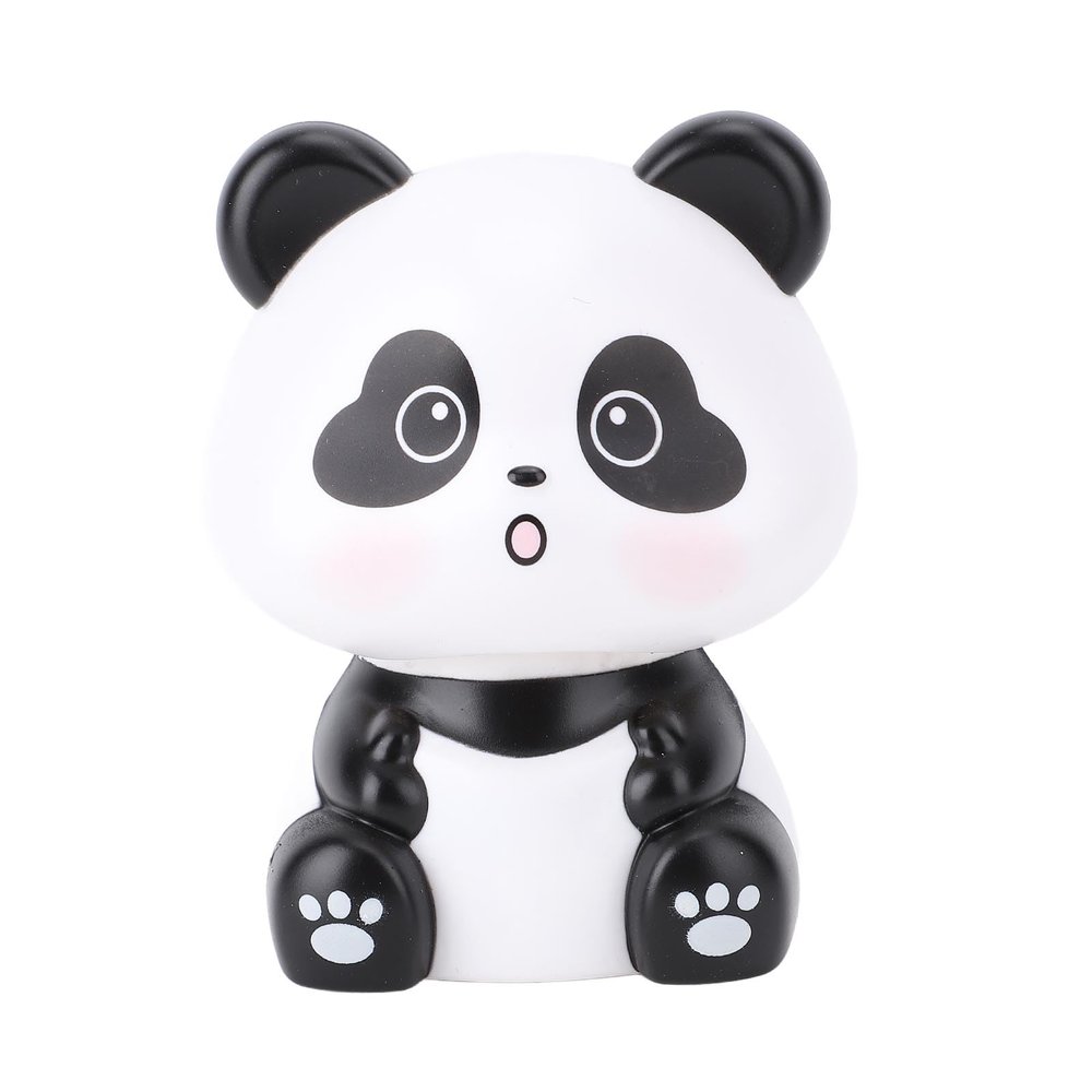 Solar Powered Panda Ornament Car car Dashboard Hanging Ornament Auto Head Waving Cute Car Decoration Panda Figurine For Panturine Car Dashboard Office desk (A
