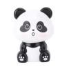 Solar Powered Panda Ornament Car car Dashboard Hanging Ornament Auto Head Waving Cute Car Decoration Panda Figurine For Panturine Car Dashboard Office desk (A view 1