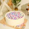 Realhaha Star Ball Pits Balls Shapes for Toddlers,100pcs Plastic Star Balls for Babies Play Balls for Pool, Slide,Playpen Gift for Boys Girls, Pearl Pink Mermaid view 3