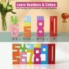 10PCS Wooden Number Building Blocks Montessori 1-10 - Wooden Stacking Numbers Math Toys, Friends of Ten Number Blocks, Basic Number Counting Blocks with Play Guide, Number Toys for Toddlers 1-3 view 3