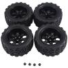12mm Hex 1/10 RC Truck Wheels and Tires for Trax-xas for Rustler 2Wd 4X4 VXL for Redcat view 1