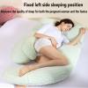 GGGUOJINN U-Shaped Maternity Pillow, Maternity Nursing Pillow Pregnancy Sleep Pillow, High Resilience/Removable Cover Body Support Pillow (Color : Style 1, Size : 140x80x20cm) (Style 1 140x80x20cm) view 2