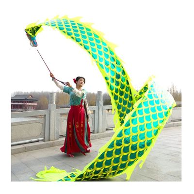 GGGUOJINN Dragon Dance Streamers, Chinese Traditional Folk Activities Sports Fitness Ribbon, for Spring Festival (Size : 8m/26ft) ()