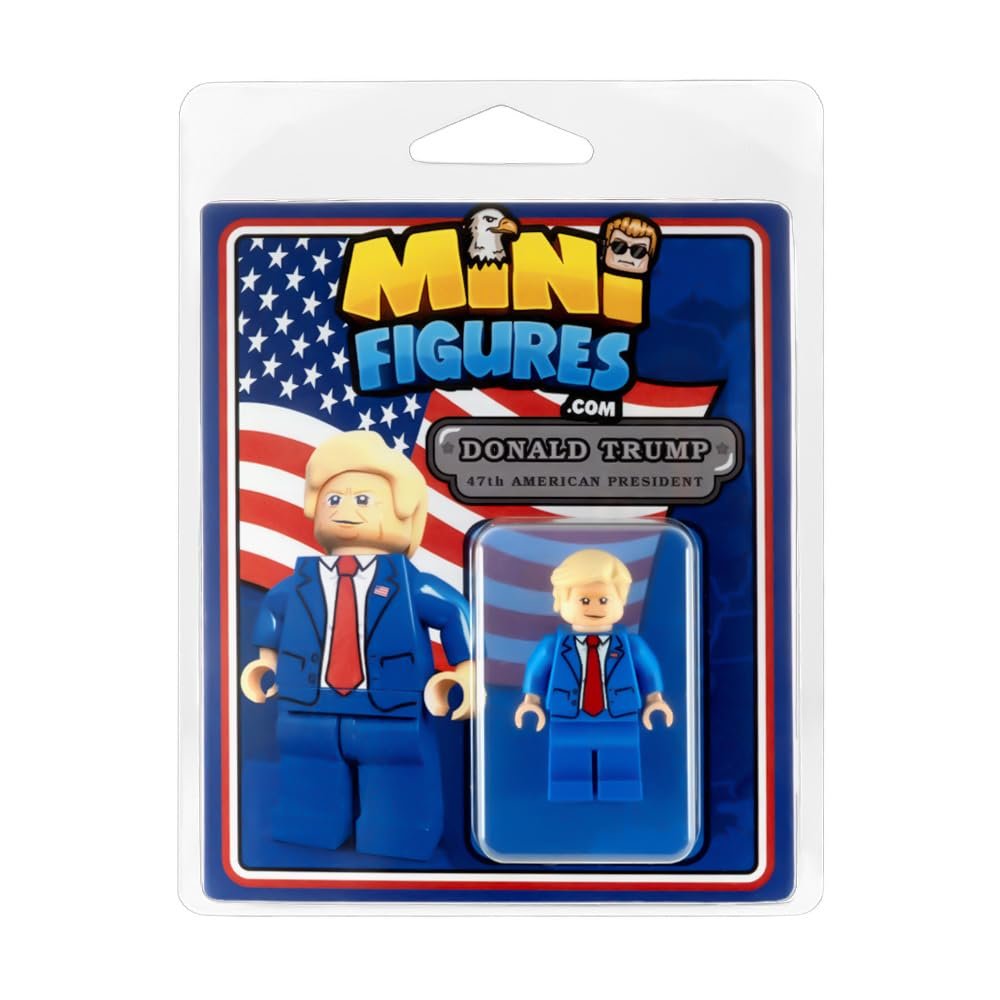 Custom Design Minifigure - Donald Trump 47th American President - Exclusive Adult Collectors Edition
