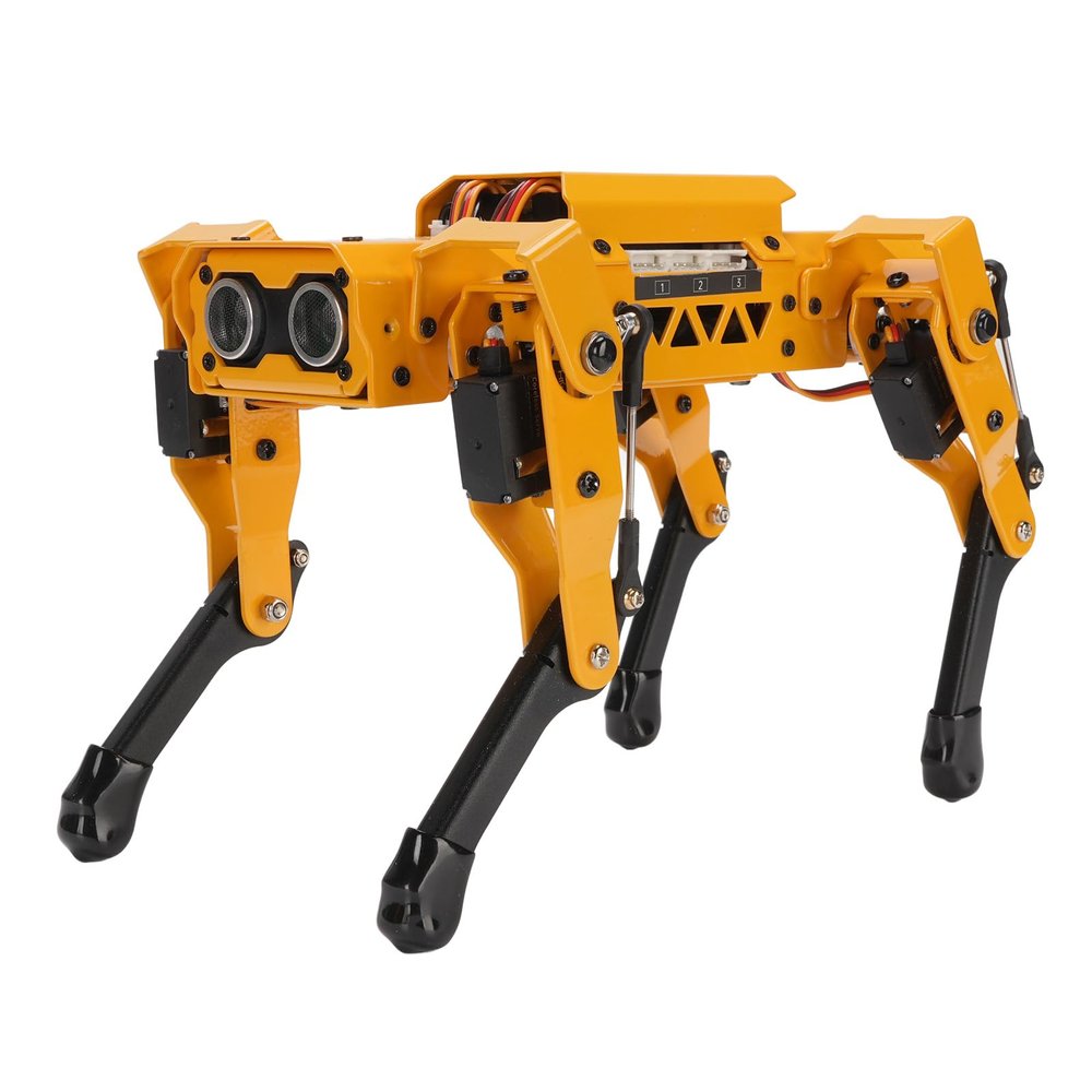 AI Smart Robot Dog with Python Programming & Vision Module - Programmable Quadruped STEM Kit for Teens Adults, App Control via Scratch/PC Software & Coreless Servos
