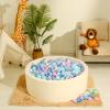 Realhaha Star Ball Pits Balls Shapes for Toddlers,100pcs Plastic Star Balls for Babies Play Balls for Pool, Slide,Playpen Gift for Boys Girls, Pink Blue Green Purple White view 4