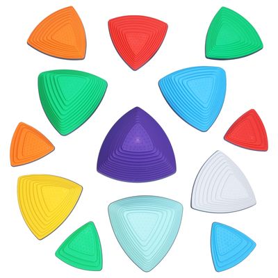 BENBOR 13Pcs Stepping Stones for Kids,Children Balance Stepping Stones,Slip-Resistant Help to Improve Coordination and Strength Multicolor
