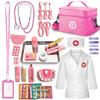 XZZO Kids Dentist Play Set, 48 Pcs Doctor Kit for Toddlers 3-5, Pretend Playset for Toddlers with Medical Bag, Stethoscope and Removable Teeth, Educational Wooden Medical Kit for Boys Girls view 1