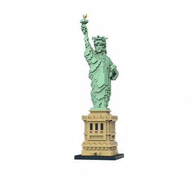 alltogetho Statue of Liberty Micro Mini Building Blocks 2500+ Pieces Architecture Model Kit for Adult, Collectible Display Toy with Detailed Manual, Stress Relief Craft, Gift for Building Enthusiasts