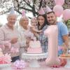 Pink 1 Balloons, 40 Inch Dusty Retro Light Pink Helium Foil Number 1 Balloon Girls, Self Inflating 1st Birthday Balloon One for Boho Anniversary Baby Shower Coquette First Birthday Party Decorations view 3
