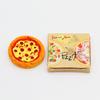 1Set Miniature Pizza Box, 1:6 1:12 Dollhouse Food Model Set Doll House Furniture Supplies1 Dollhouse Accessories view 4