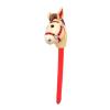 EHJRE Inflatable Stick Horse Activities Portable Blow Balloon Riding Stick Horse Pretend Toy for Performance Props Children, Red view 1