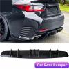 84CM Compatible with Lexu RC F RC200t RC300 RC350 Car Rear Diffuser Fin Bumper Lip Splitter Spoiler Chassis Deflector Lip Kit Carbon(Black) view 2