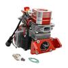 Ecoyin 29CC 2-Stroke 4 Bolt Marine Engine with Spark Plug for Zenoah CY RCMK QJ Engines Remote Control Racing Boats Parts (in-line) (Red) view 2