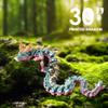 Oarmzr 30'' 3D Printed Dragon - 3D Printed Toys, Articulated Crystal Dragon Large Rainbow Animal Fidget Toy, Decor Huge Dragons Collectible Figurines(Mixcolor4,30inch) view 4