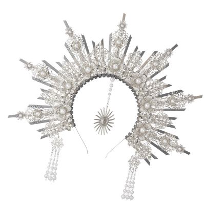 RGYBAO Medusas Headpiece Gold Angelic Crowns Mythical Costume Fashion Accessory for Trendy Women Halloween Party Supplies