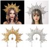 RGYBAO Medusas Headpiece Gold Angelic Crowns Mythical Costume Fashion Accessory for Trendy Women Halloween Party Supplies view 2