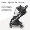 UPPAbaby Minu V3 Rain Shield - Waterproof and Windproof Coverage - Ventilated Design - Quick Attachment - Easy Access to Child view 2