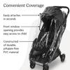 UPPAbaby Minu V3 Rain Shield - Waterproof and Windproof Coverage - Ventilated Design - Quick Attachment - Easy Access to Child view 3