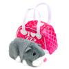 ZhuZhu City Hamster & Quilted Carrying Case  NumNums The Grey & White Interactive Hamster with 40+ Sounds & Endless Behaviors  Take Your ZhuZhu Adventures Anywhere! view 1