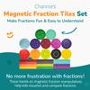 Channies Magnetic Fraction Tiles Set, 156-Piece Hands-On Math Learning Tool for Kids, Visual Fraction Manipulatives for Whiteboards & Magnetic Surfaces, Homeschool & Classroom Educational Supplies view 2