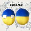 8-Inch Countryball Plushie Ukraine Collectible Soft Stuffed Ball Gift for Fans & Plush Collectors (13.Ukraine) view 2